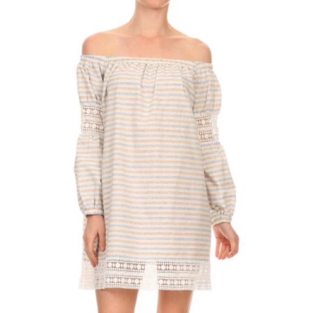Freeway off shoulder dress